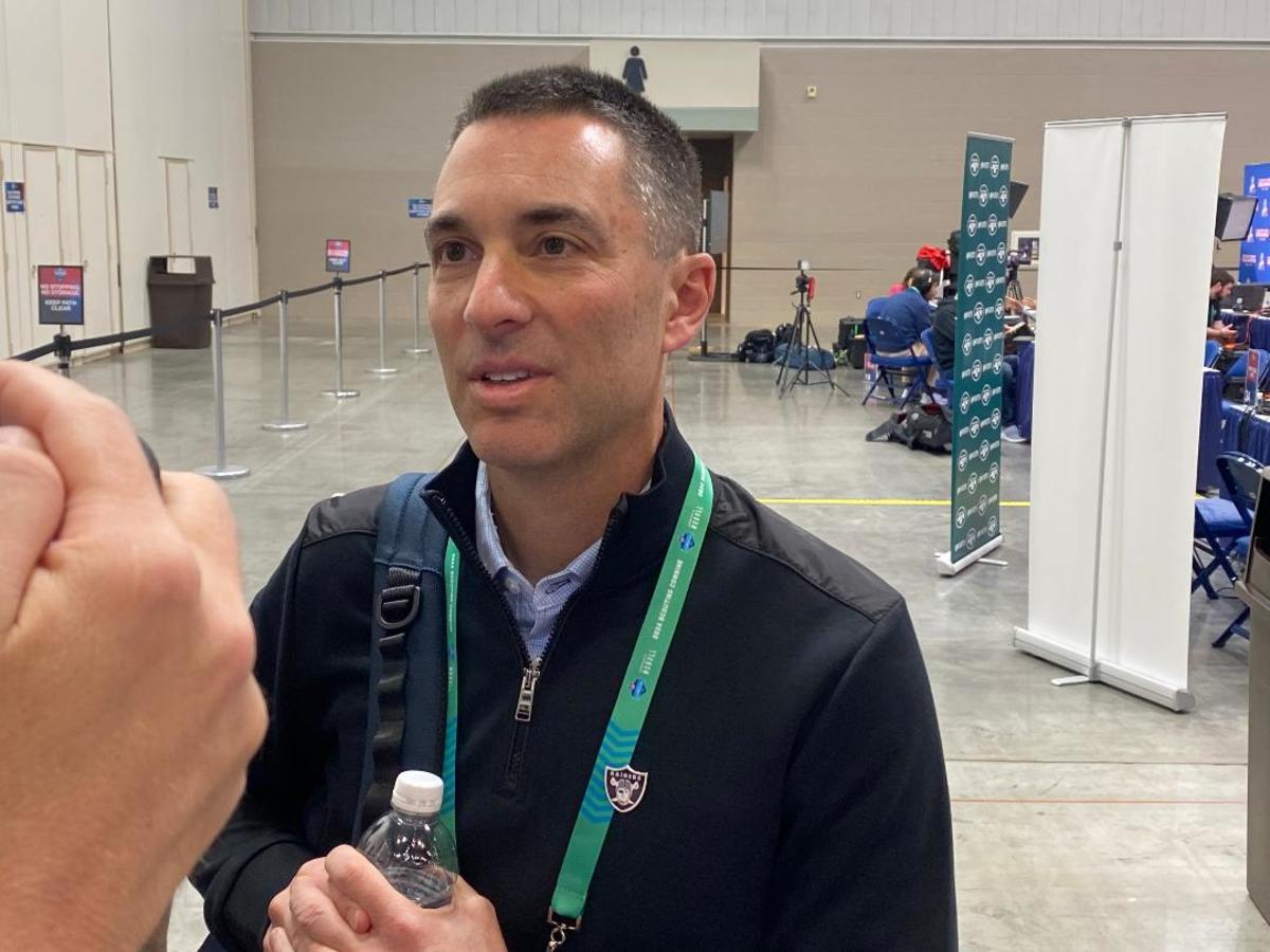 Las Vegas Raiders GM Tom Telesco disappeared from the massive national media contingent about the Silver and Black.